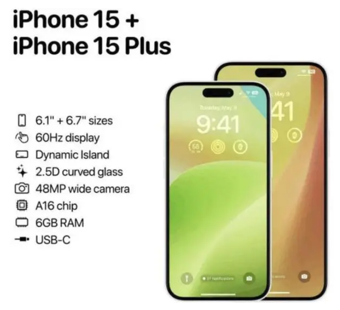 海尾镇苹果15维修服务分享iPhone15有哪些机型 